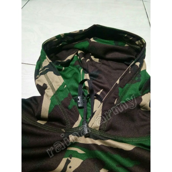 kaos hoodie jersey dryfit hodie lengan panjang loreng tni malvinas