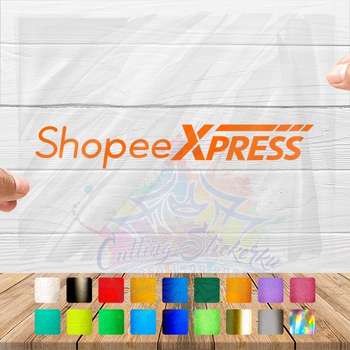 Cutting Stiker Shopee Express Variasi Motor Mobil Sticker Timbul Keren Nyala Dasbor Spakbor Visor Body Kaca Helm Laptop Hologram Reflective Tahan Air Bodi Samping Nama Jepang Aesthetic Pickup Anime Windshield