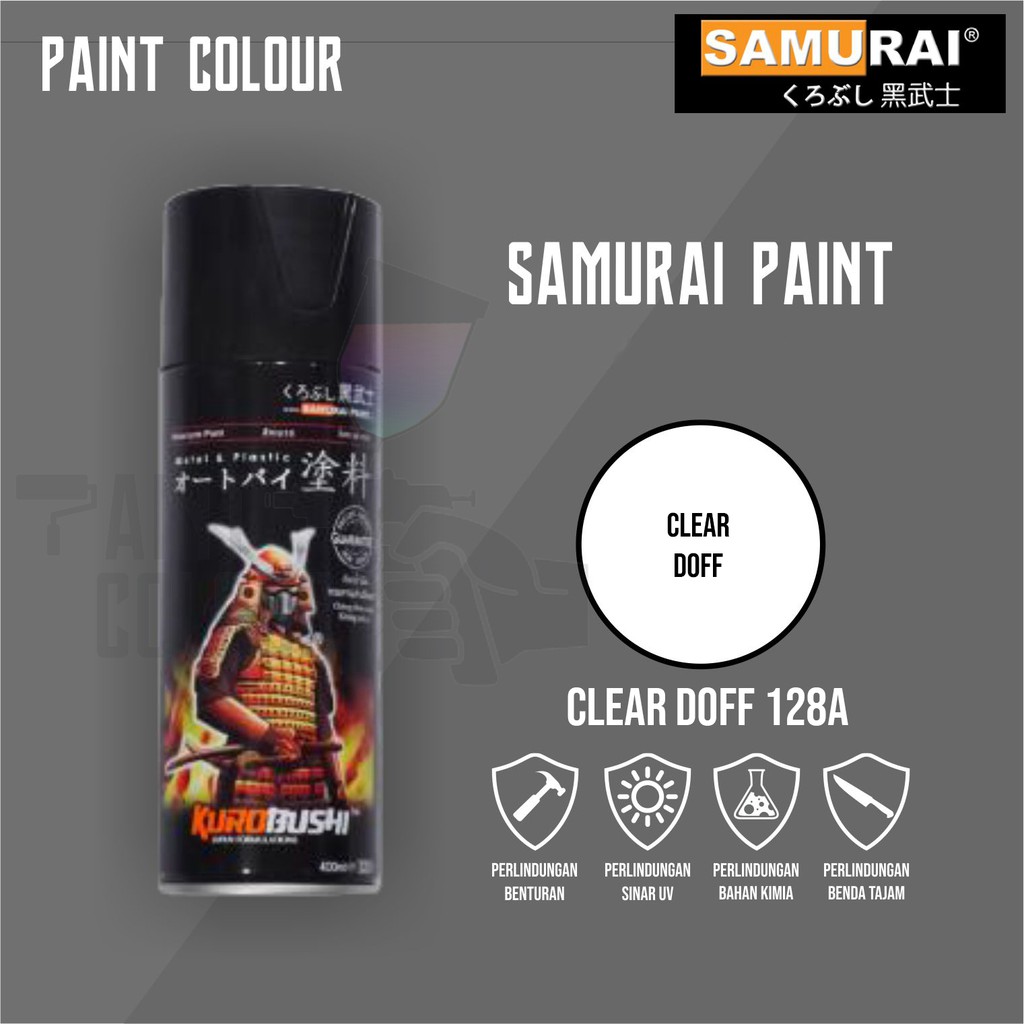 Samurai Paint 128A Clear Doff Cat Semprot