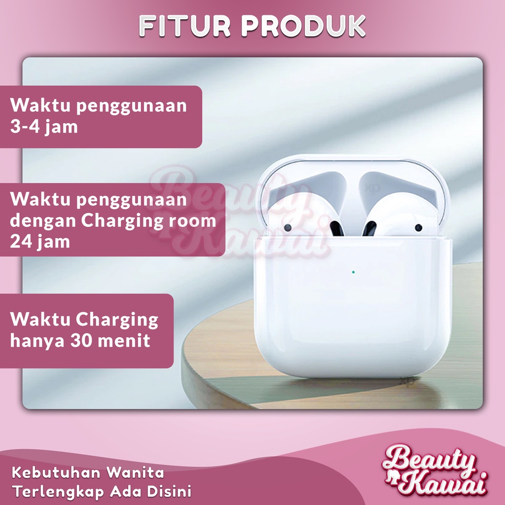 Earphone Bluetooth headset TWS Pro5 Wireless Murah Rechargeable