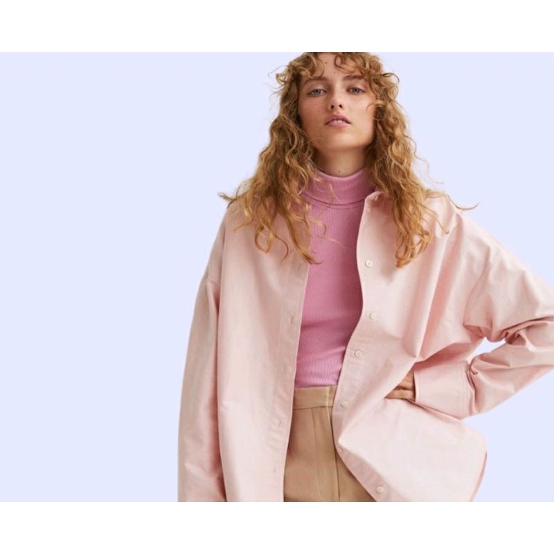 HM Cotton Shirt Kemeja Wanita