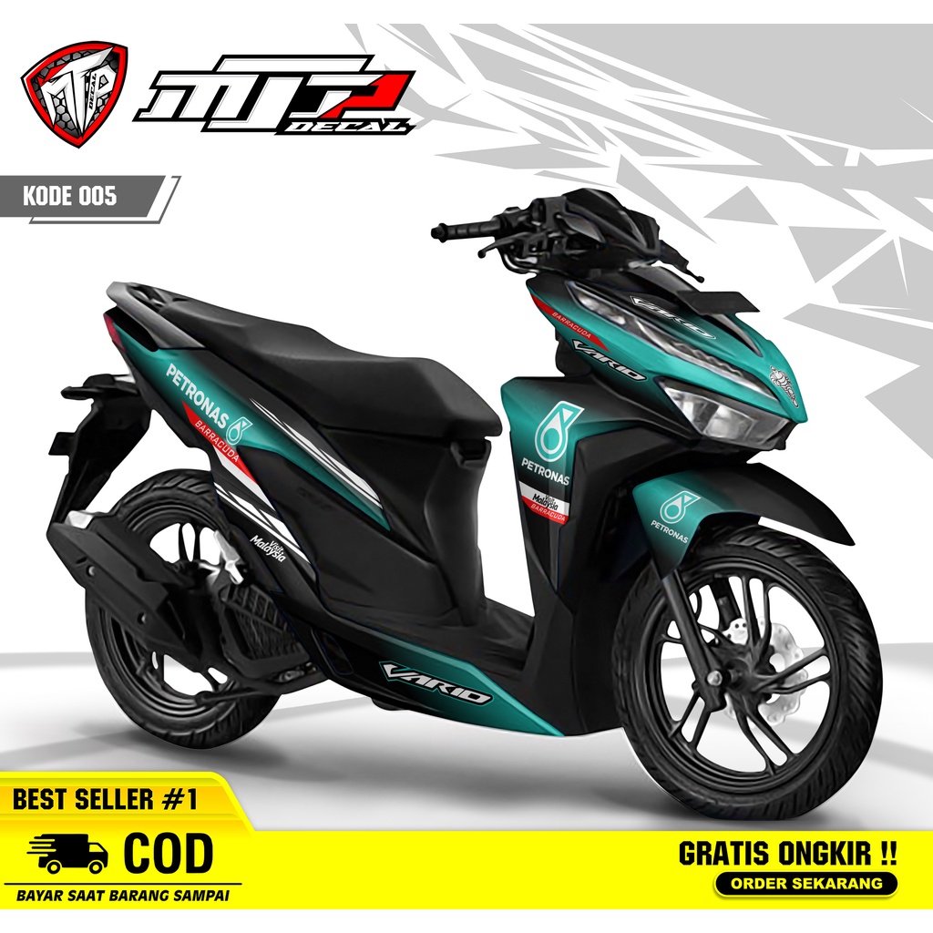 (Promo Murah) MTP - Decal Sticker all new Honda Vario 150 125 Motif Petronas -Dekal Stiker Honda Var