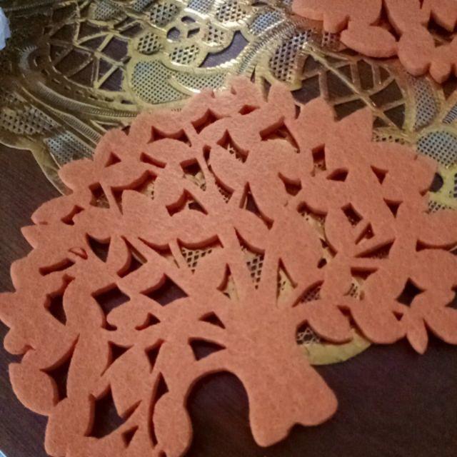 Tatakan Gelas Cangkir Mangkok Anti Panas Motif Pohon