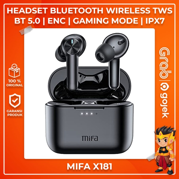 MIFA X181 TWS Headset Bluetooth Wireless Earphone Earbuds Gaming Mode