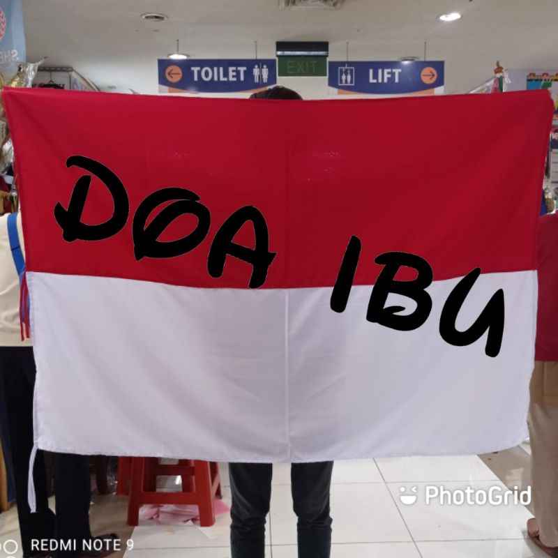 

best seller bendera merah putih bahan sanwos ukuran 100cm x 150cm