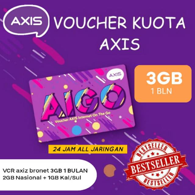 Call Phone - VOUCHER kuota AXIS 3GB 1 Bulan