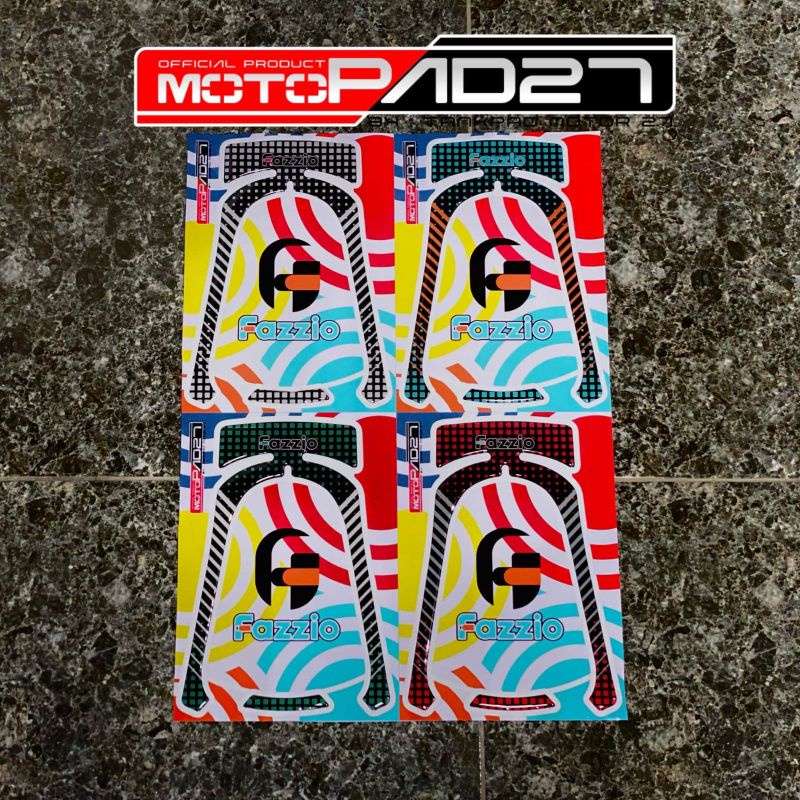 motopad27 stiker Timbul resin cover lampu belakang Yamaha FAZZIO (Bisa COD)