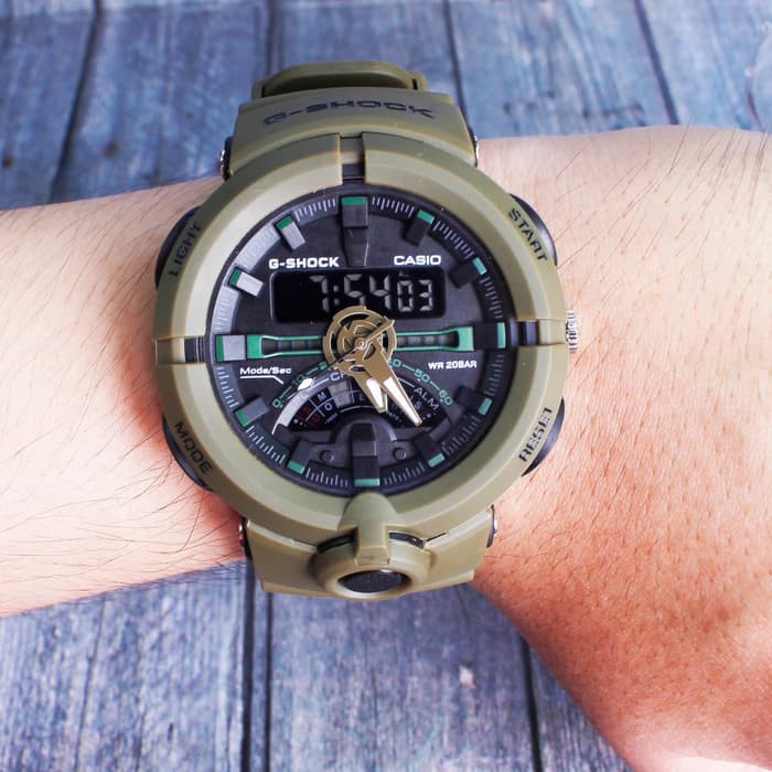 G-Shock GA-500 Frogman Hijau Green Army Jam tangan PRIA digital anti air