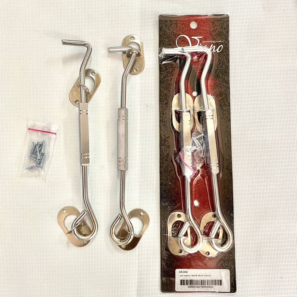 Hak Angin/Penyangga Jendela/Cantolan Jendela/WIndow Hook Segi Viano 8" @2PCS