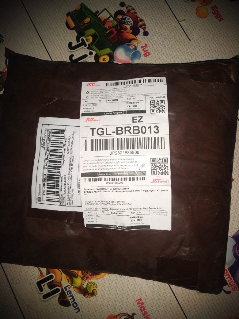 Bswart Batik Hrb026 Kenongo Hem Pendek Padi Pekalongan M L Xl Batik Pria Murah Modern Grosir