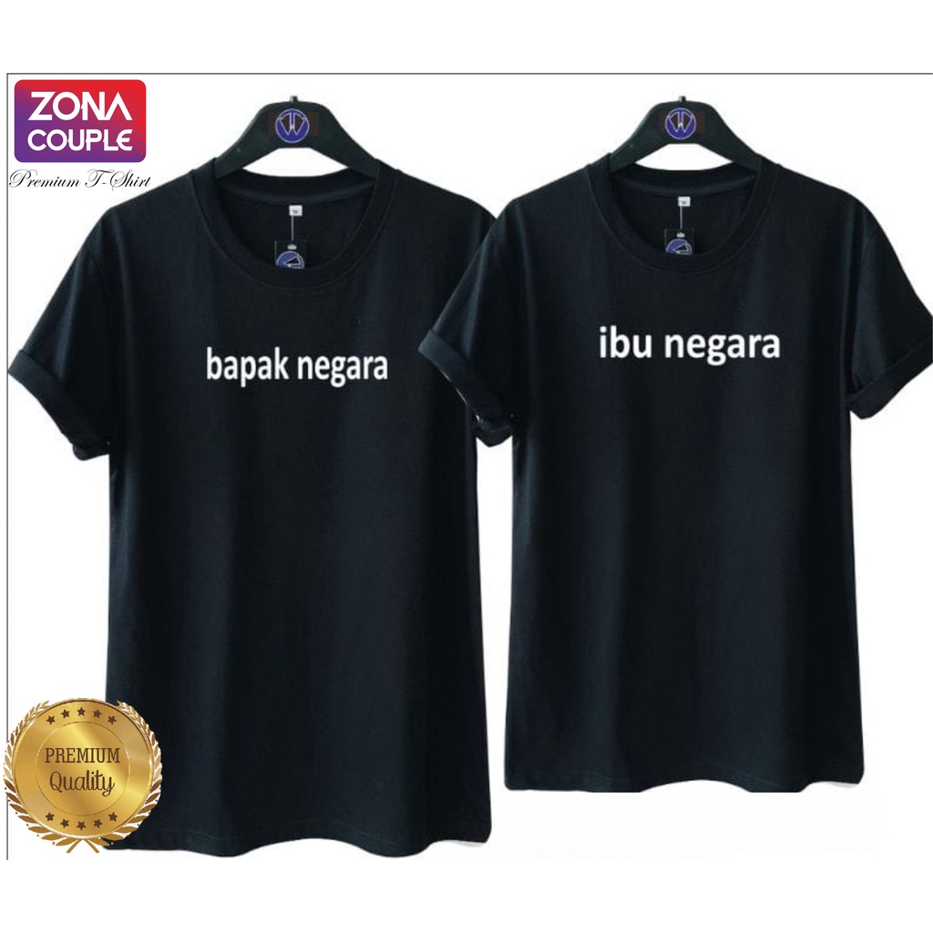 KAOS COUPLE  KAOS KOREA KAOS PASANGAN BAPAK NEGARA KAOS PUTIH LENGAN PENDEK KAOS KAPEL BAJU KADO