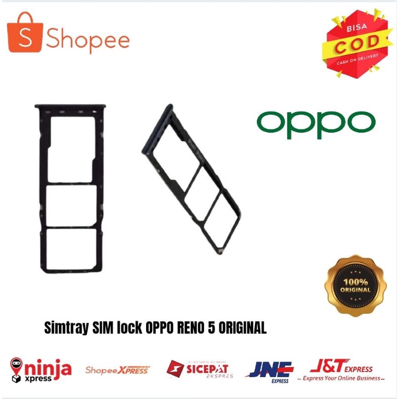 Slot Tempat Dudukan Simcard Simtray Sim Tray Card Lock Oppo Reno 5 FOR OPPO RENO5 ORIGINAL