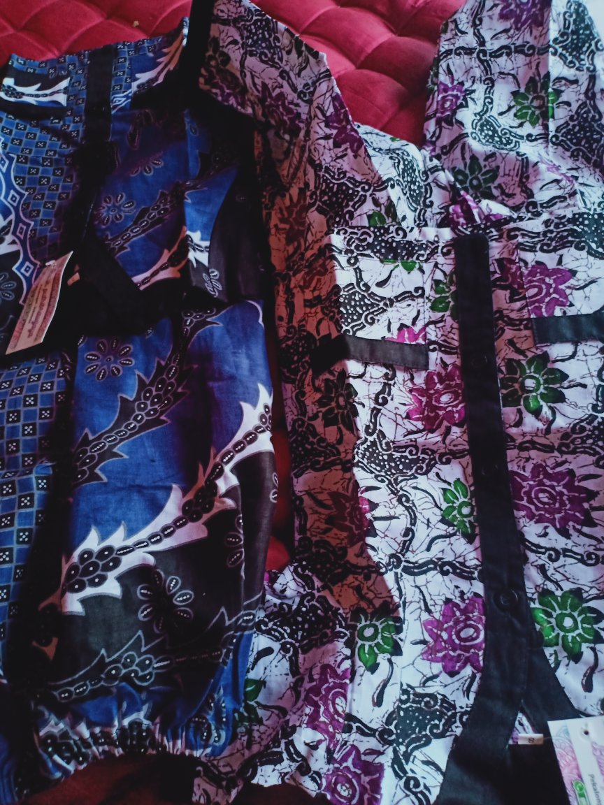 Piyama Batik Anak Cowok Cewek Motif Elegan Bahan Adem Untuk Usia 1- 5 Tahun.