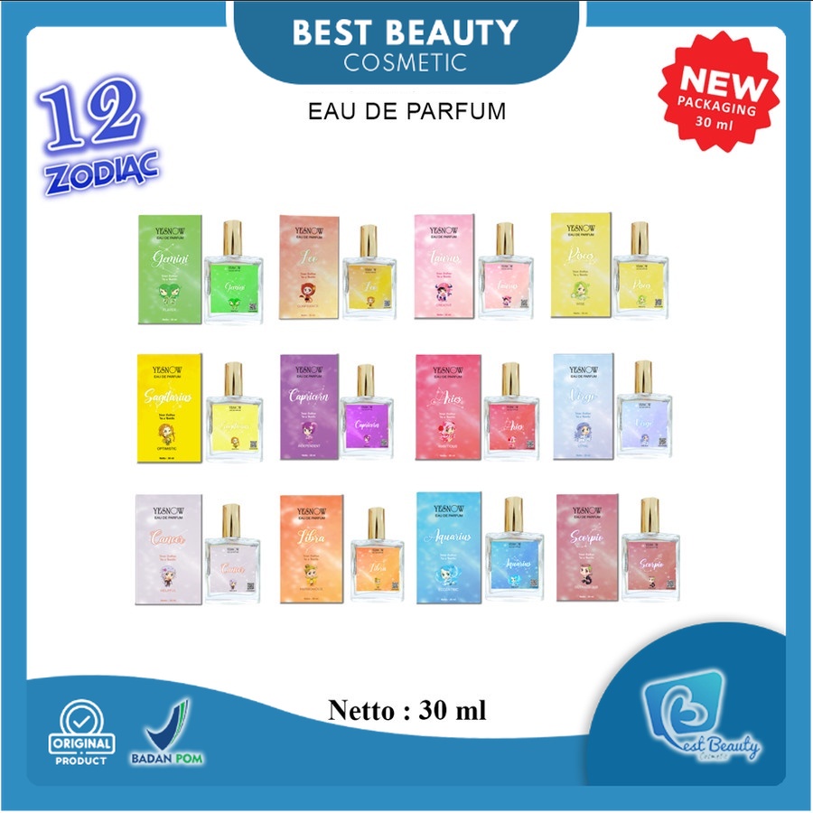 ★ BB ★ YESNOW Zodiac Eau De Parfume 10ml - 30ml