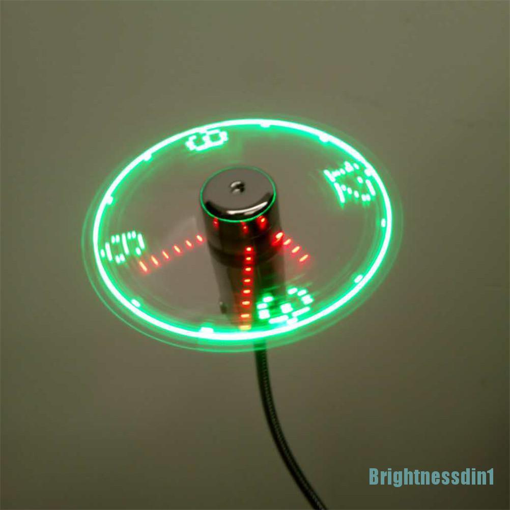 1 In 1 Kipas Jam LED Usb Mini Flexible