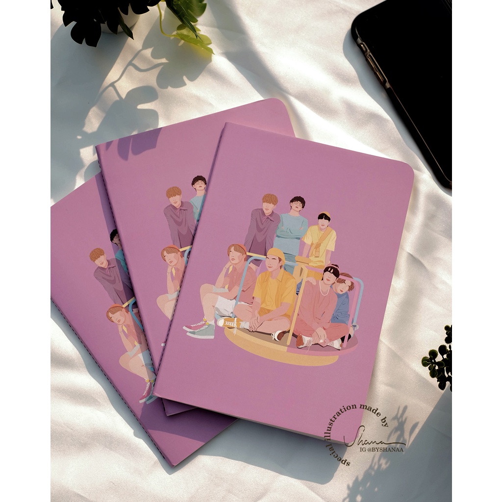 

Notebook Bangtan Boys Festa / Buku Tulis / BTS Merch Army (Fanmade Illustration)