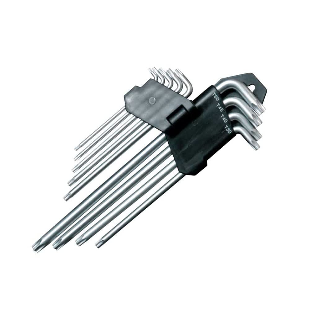 KUNCI L BINTANG TORX WRENCH SET M T10-T50 9PCS KRISBOW KW0101641
