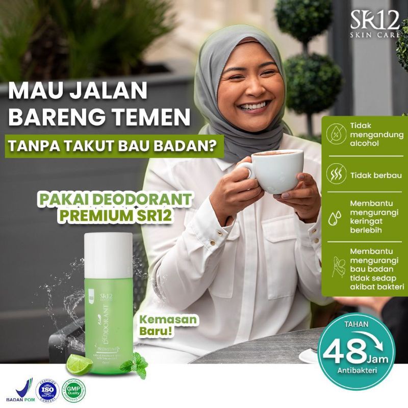 DEODORANT SPRAY SR12 PREMIUM Anti Bau Badan Minggat Mencerahkan Ketiak Aman Best Seller Resmi BLILA