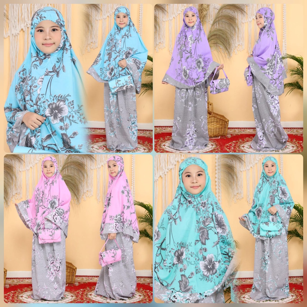 MUKENA DEWASA DAN KID BELLAROSE RAYON HM ( DIJUAL TERPISAH ) REALPIC