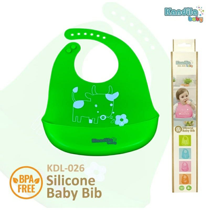 Kandila Silicone Baby Bib KDL-026 - slaber makan anak