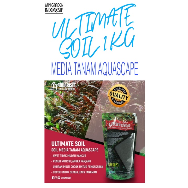 SOIL ULTIMATE 1 KG SUBSTRATE MEDIA TANAM AQUASCAPE AQUARISET