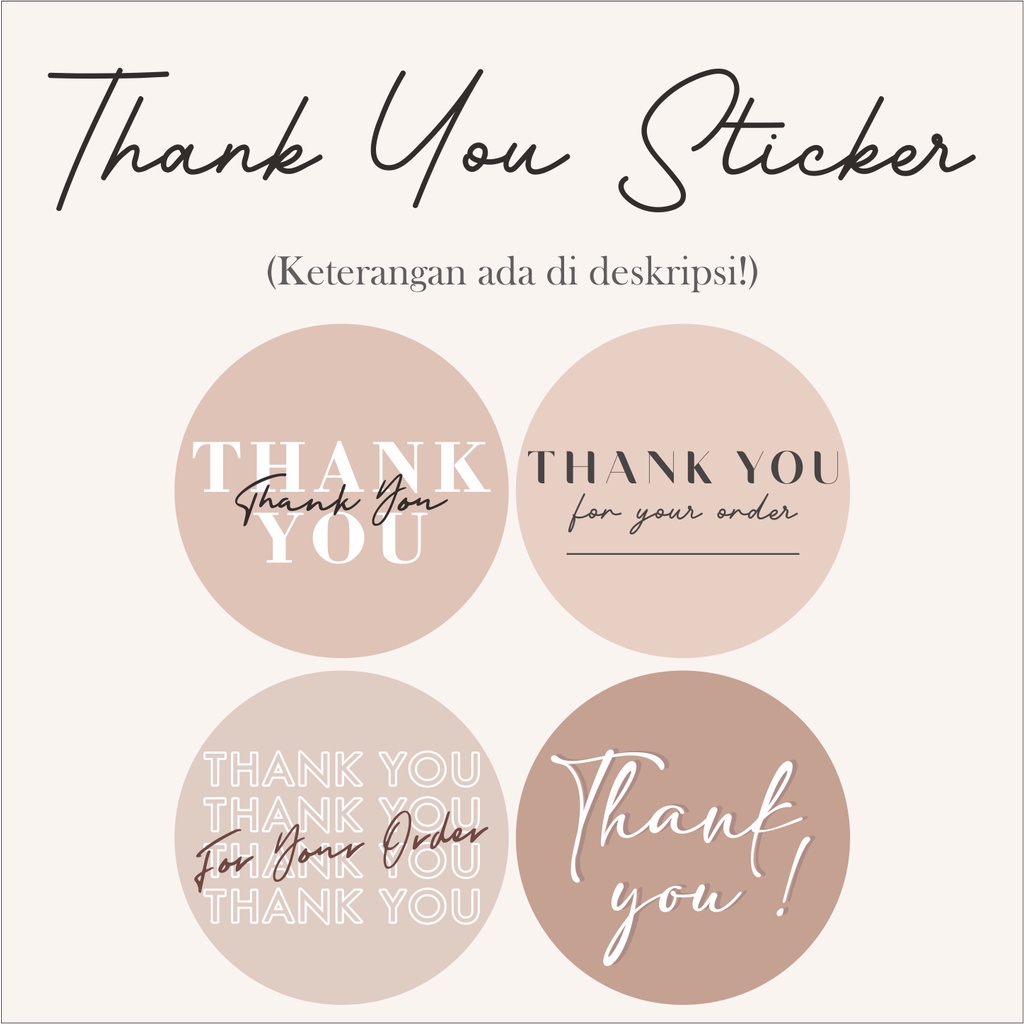 

Sticker Seal Thank You 'Brown Edition'