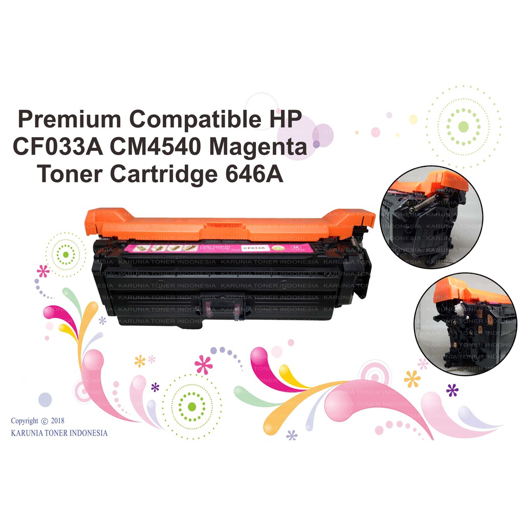 Premium Compatible HP CF031A CF032A CF031A CE264X CM4540 C M Y K Toner Cartridge 646A