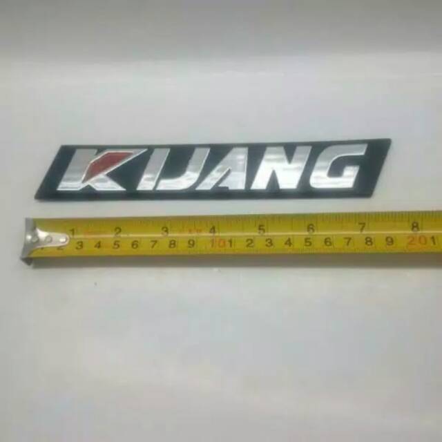 Emblem/ Tulisan/ stiker / tempelan &quot;KIJANG&quot; silver. Kijang grand. Samping