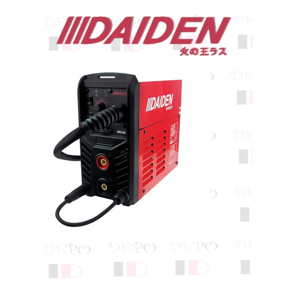 Mesin Las / Trafo Las Listrik MIG DAIDEN MIGI 130 Las Besi Stainless Free Helm DAIDEN