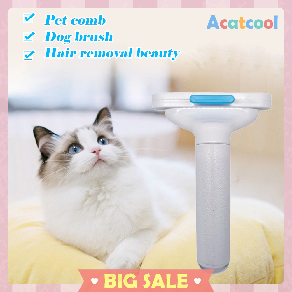 Plastic Hair Removal Comb Dogs Cat Detangler Fur Trimming Dematting Brush