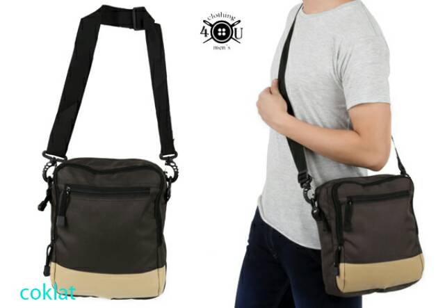 TRM SELEMPANG CANVAS LEATHER - dongker