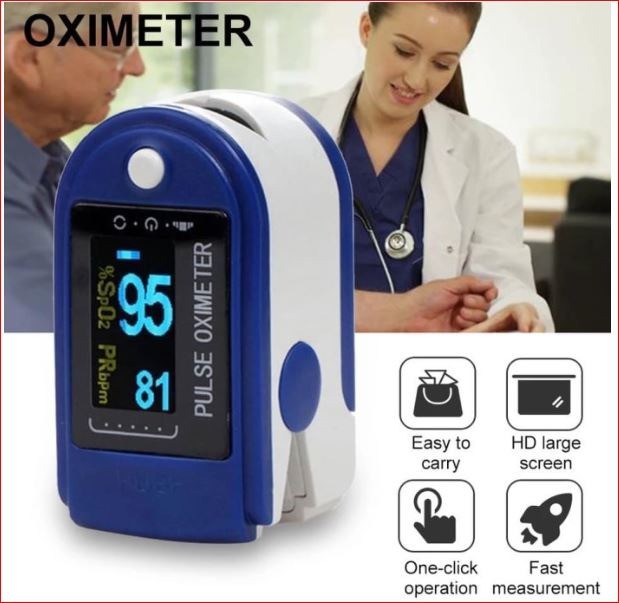 (NCS) [COD] Pulse Oximeter Oxymeter Pengukur Kadar Oksigen Dalam Darah Oksimeter Detak Jantung Fingertip