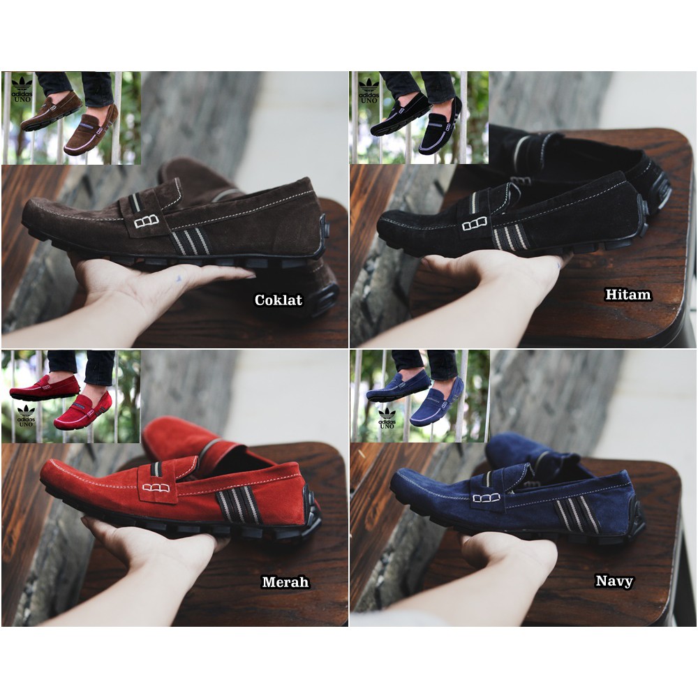 SM88 - Sepatu Adidas Uno Slop Pria Kasual Santai Kerja Cowok Spatu Murah Slipon Kekinian Keren