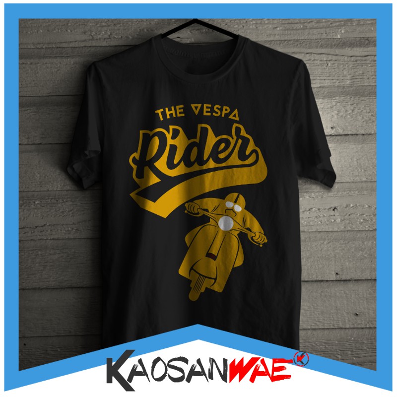 Kaos Vespa Motor Scooter Rider Club Touring Tshirt KaosanWae