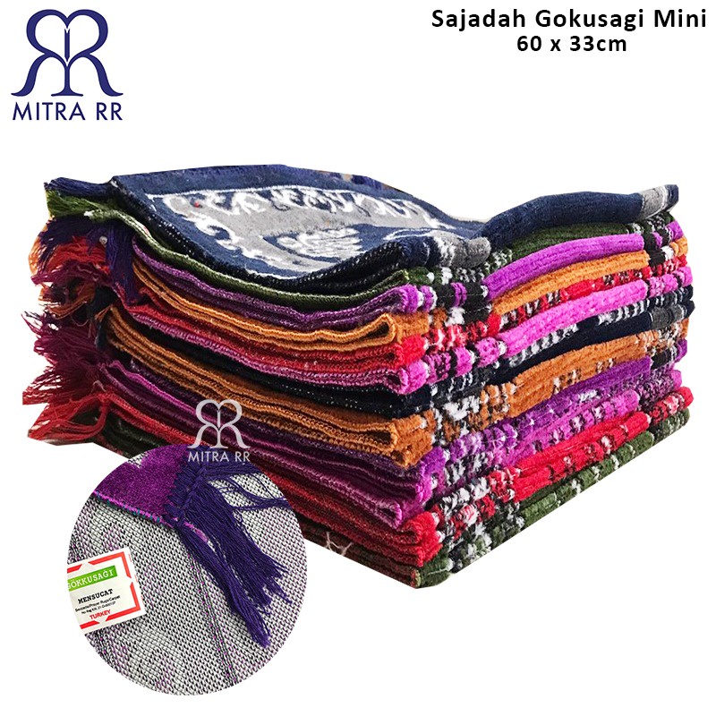 Sajadah Gokusagi Mini 60 x 33cm | Sajadah Anak Kecil Murah | Oleh Oleh Haji Umroh