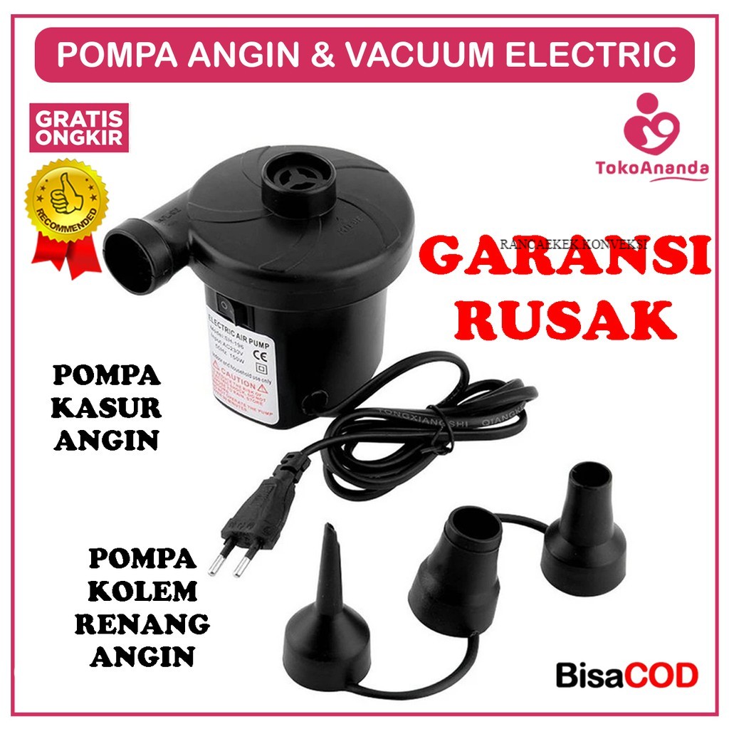 PROMO POMPA ANGIN ELEKTRIK  POMPA ANGIN  POMPA KASUR ANGIN POMPA ELEKTRIK ANGIN  POMPA KASUR