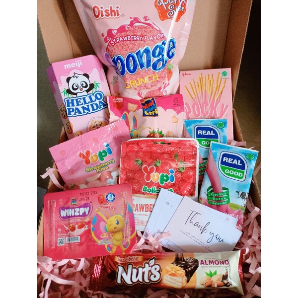 

HAMPERS PINK snack komplit ekonomis