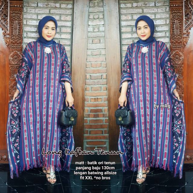 Long Kaftan Tenun Murah