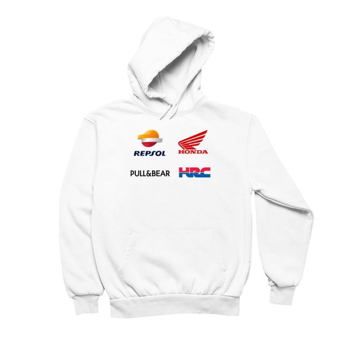 Jaket Hoodie HRC REPSOL HONDA MOTOGP TEAM Pria Wanita Custom Distro Polos Tebal