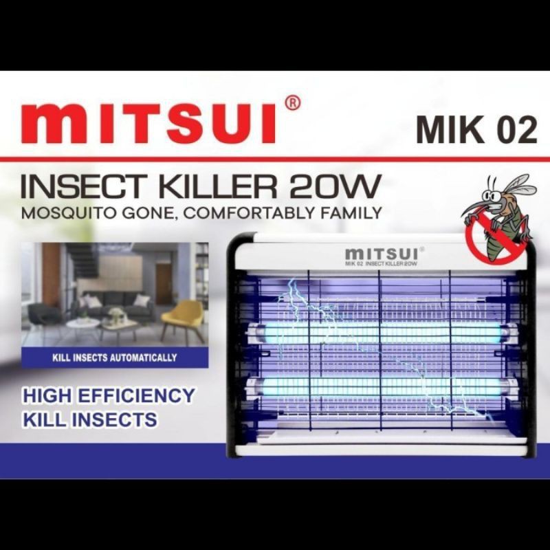 Insect Killer UV/ Alat Perangkap Serangga UV 20 Watt/ 40 Watt Mitsui