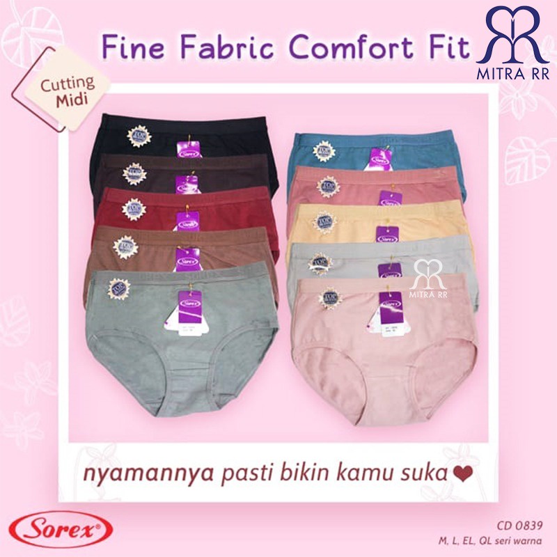 CD Sorex 0839 Celana Dalam Sorex Fine Fabric Comfort Fit Stretch Katun Mix Fit to XXL