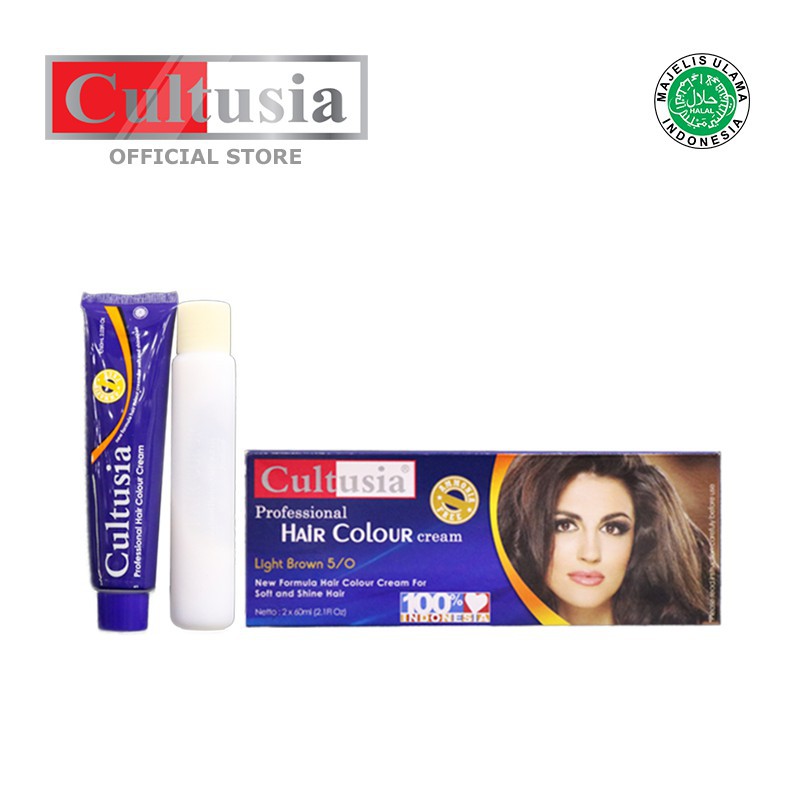 Cultusia Hair Color Light Brown 5 0 60 ML