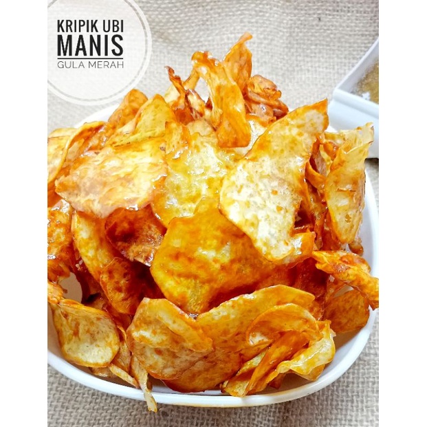 

Kripik Ubi Khas Lombok Rasa Gula Aren isi bersih 125g