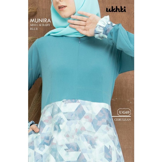 [last stock] gamis ukhti munira hijab ug69 ceruluen s
