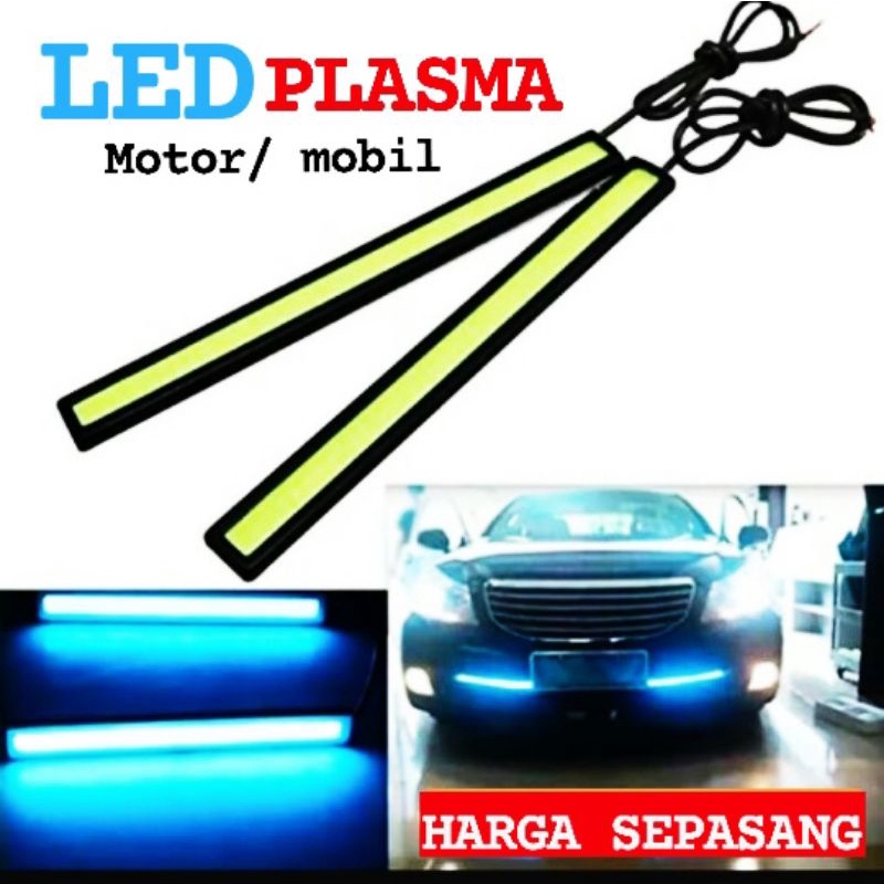 SEPASANG LAMPU PLASMA DRL MOTOR MOBIL