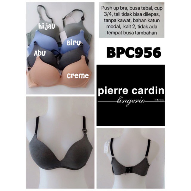 BPC956 push up bra tanpa kawat pierre cardin