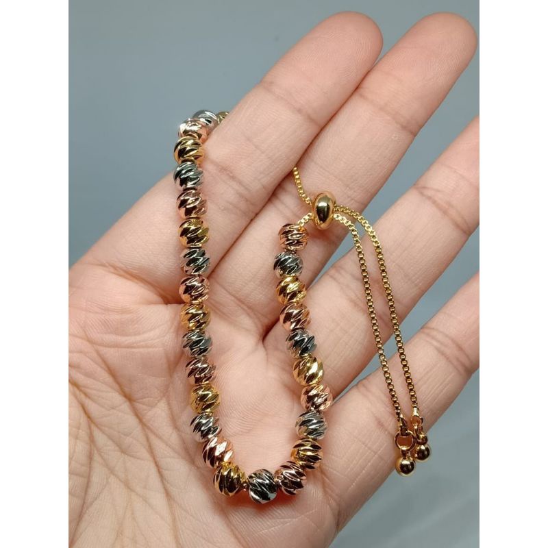 GELANG TANGAN TITANIUM MODEL SERUT BIJI LADA