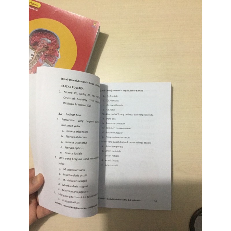 Buku kedokteran Kitab Dewa Anatomi fisiologi Kepala, Leher, dan Otak Original