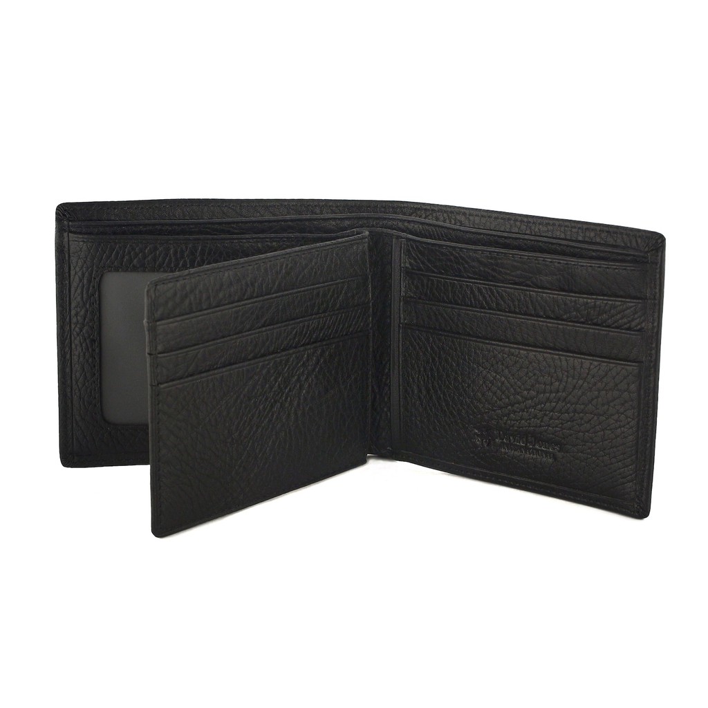 TOKOKOE - Dompet Pria model Berdiri bahan Kulit Premium Dompet Lipat - David Jones 50-918 Black