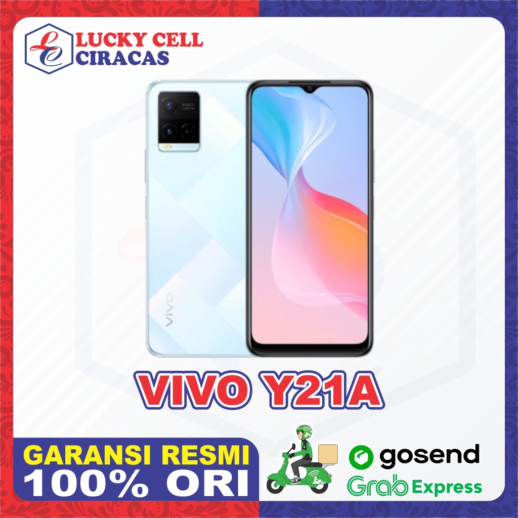Hp Handphone Vivo Y21A 4/64 GB Garansi Resmi